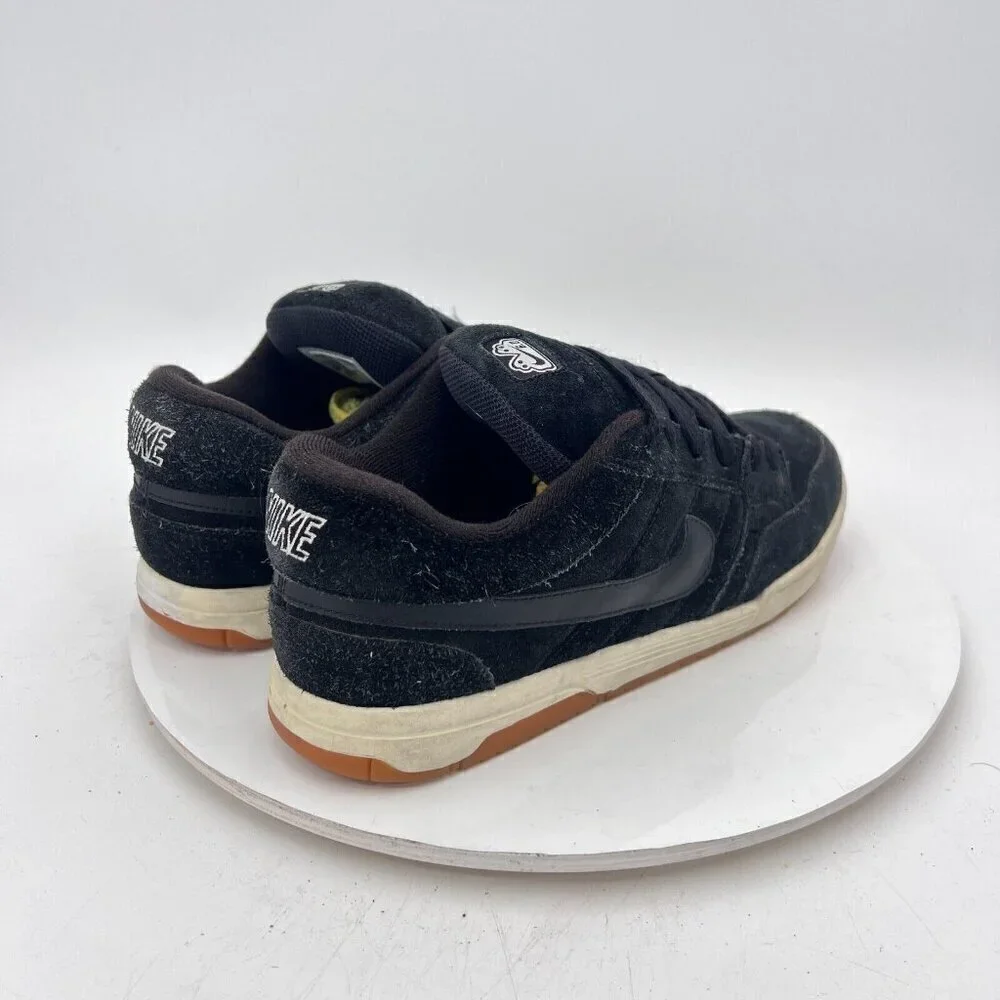 Nike Air Morgan 6.0 Youth Size 6.5Y Women 8 312279 001 Black Suede Low Shoes